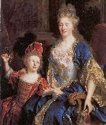 Nicolas de Largilliere Portrait of Catherine Coustard with her daughter Leonor USA oil painting artist